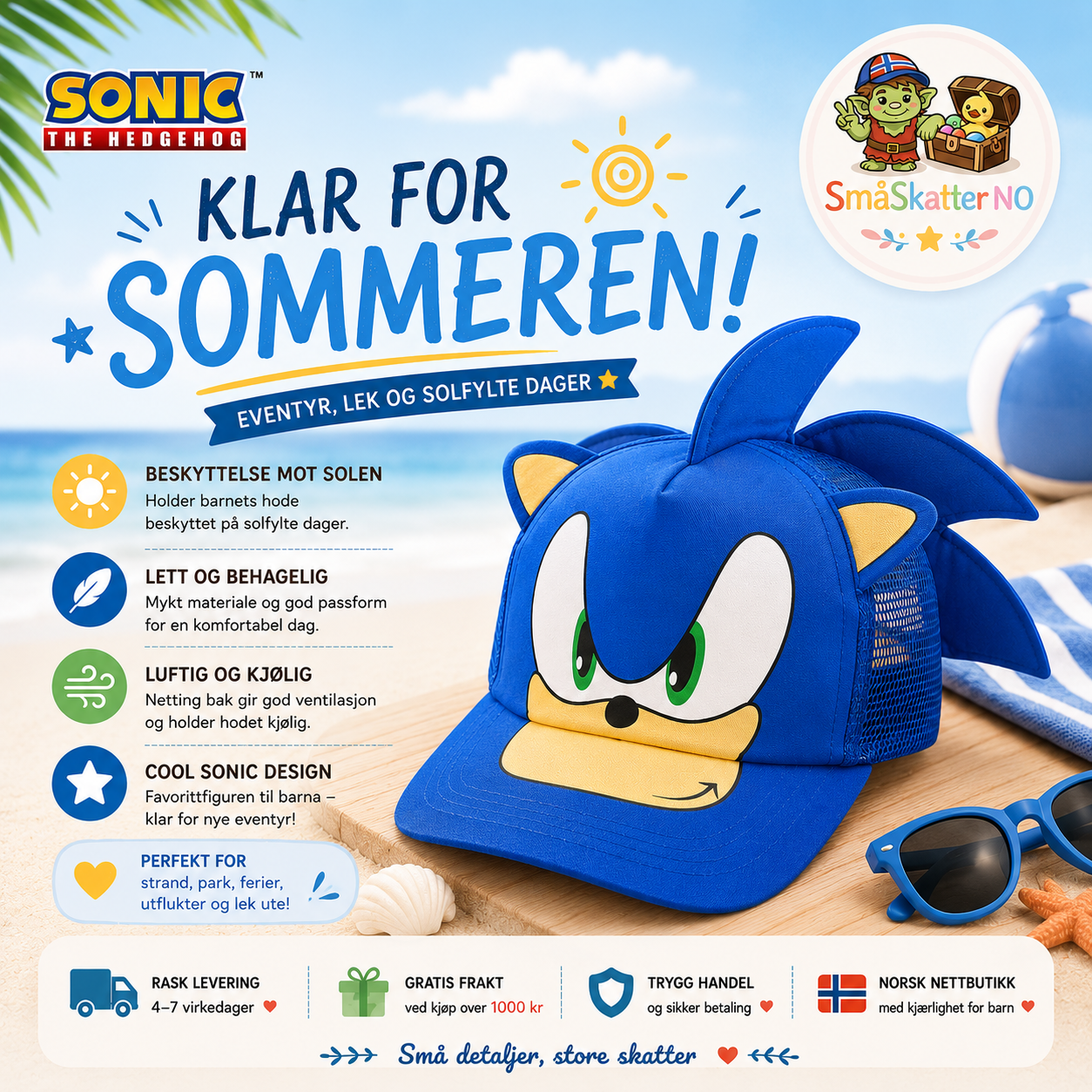 Sonic Sommer Caps 💙☀️